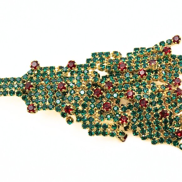 Kirks Folly Silent Night Limited Edition 013/500 Christmas Tree Green Red Brooch - Picture 8 of 9